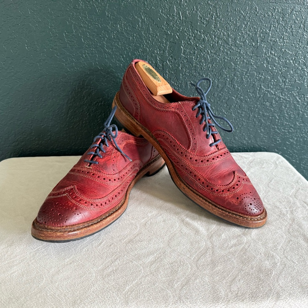 Allen Edmonds Ridgeway Red Wingtip Oxfords